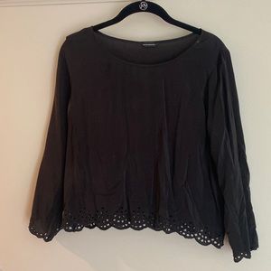 Club Monaco Silk Crop top